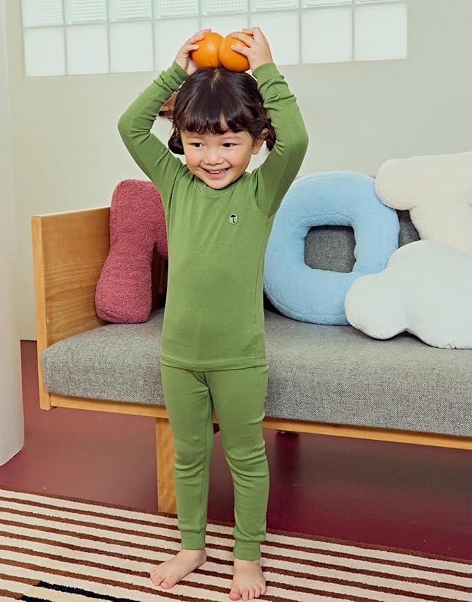moimoln Baby Toddler Pajama Set Snug-Fit Cotton Modal Sleepwear, Leopard, Check & Solid Mix (6M-8Y, 1/2 Pack)