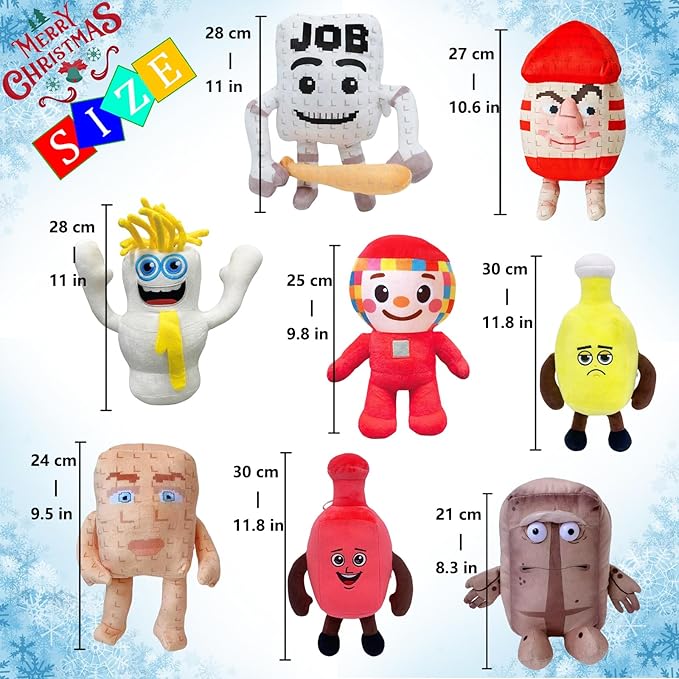 4PCS Steal a Brainrot Plush,Cute Soft Stuffed Animal, Collectible Gift for Game Fans (4PCS#C)