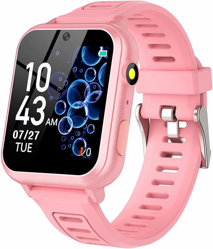 Smart Watch for Kids, Toddler Watch Toys with 39 Games Camera Video Recorder Music Alarm Calculator Calendar Stopwatch Flashlight Pedometer Birthday Gift Toys for 3-12 Year Old Boys and Girls (Pink)