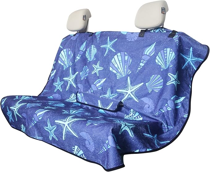 Back Seat Cover Protector for Dogs and Kids, Universal Waterproof Towel Rear Bench Seat Cover for Car, Truck, Van & SUV, Machine-Washable Backseat Car Covers (1pcs Rear Seat)