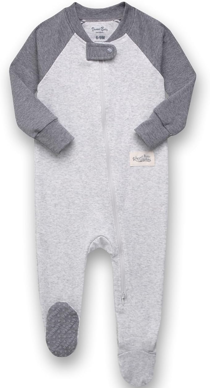 VAENAIT BABY Infant Toddler Boys Girls Modal Cotton Footed Pajamas One-Piece Romper Sleep and Play 0M-2T