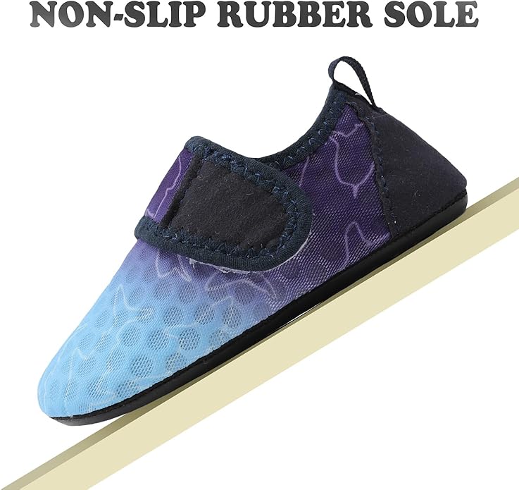 JIASUQI Baby Boys and Girls Barefoot Swim Water Skin Shoes Aqua Socks for Beach Swim Pool