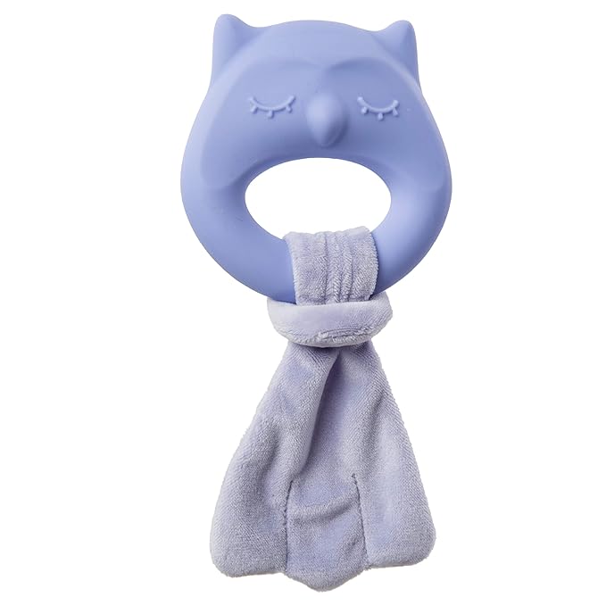 Mary Meyer Teething Toys Leika Silicone Baby Teether for Babies 0-12 Months, 9-Inches, Little Owl