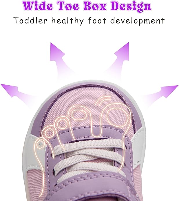 SKYWHEEL Toddler Wide Toe Box Barefoot Shoes Boys Sneakers Kids Tennis Shoes Comfort Lightweight Zero Drop Walking Shoe for Indoor/Outdoor Play