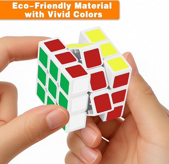 Mini Cube Puzzle Party Favors for Kids: 28 Pack 1.18in 3x3 Magic Cube School Rewards & Classroom Prize for Students - Birthday Valentines Easter Stress Relief Toys Goody Bag Filler Gifts