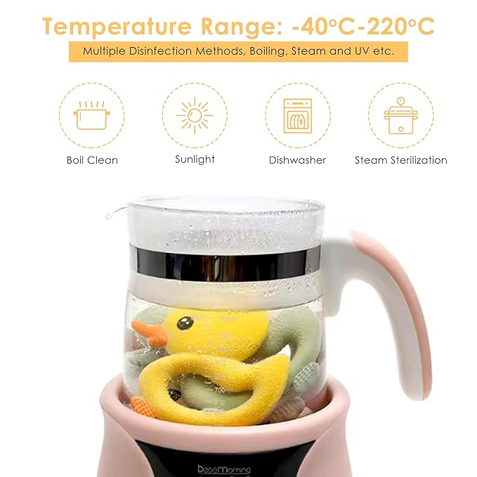 [BabyBite] Baby Teething Toys Cute Duck Teether for Sensory and Developmental Play for Baby and Toddler 100% BPA Free Food Grade Silicone (Yellow)