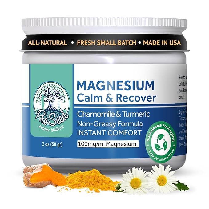 Herbal Magnesium Lotion for Kids - Magnesium Body Rub for Bedtime & Sleep - Food-Grade Ingredients Toddlers & Adults - After Workout - Moisturizes & Hydrates Legs, Feet & Body - Relieve Tansion - 2oz
