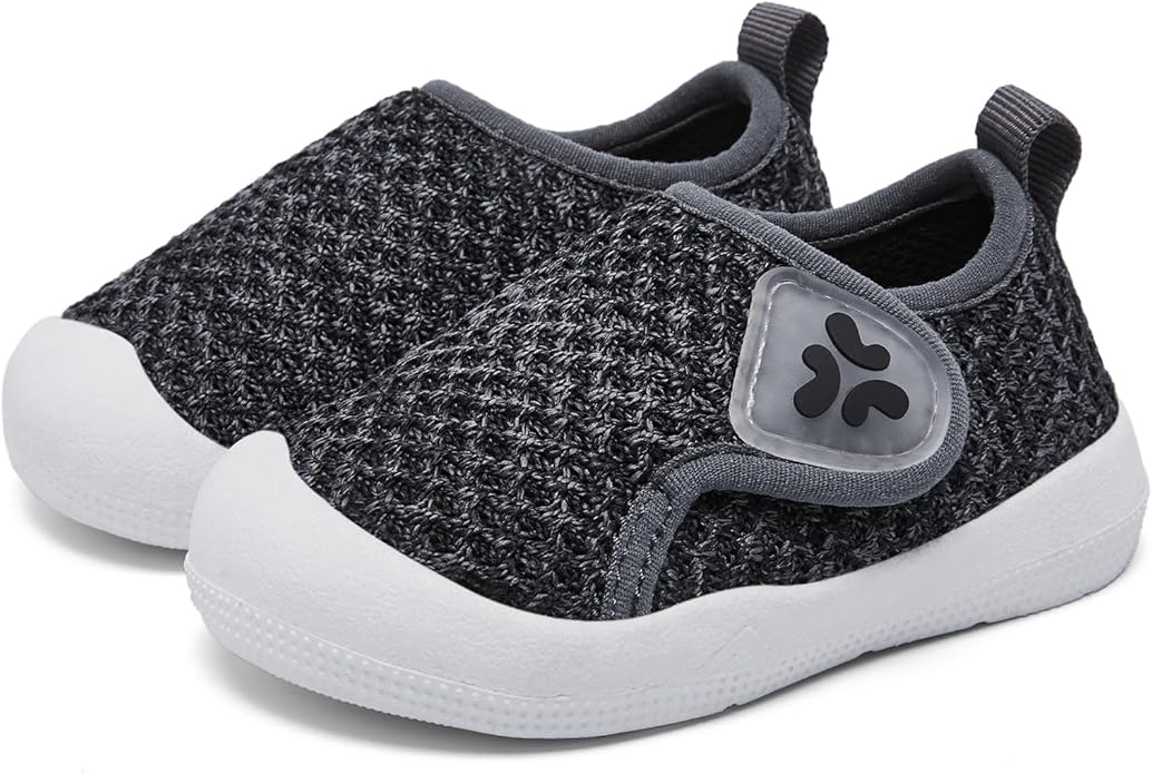 Baby Shoes Infant Boys Girls First Walker Shoes Baby Walking Shoes Lightweight Breathable Sneakers with Non-Slip Soles 0-24 Months