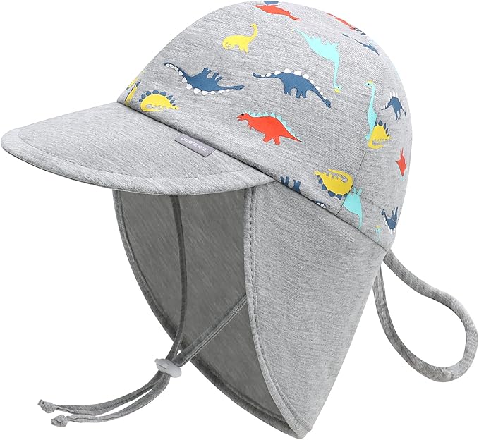 Duoyeree UPF 50+ Baby Sun Hat with Ear and Neck Protection - Toddler Beach Hat for Boys & Girls - Ideal for Summer Fun