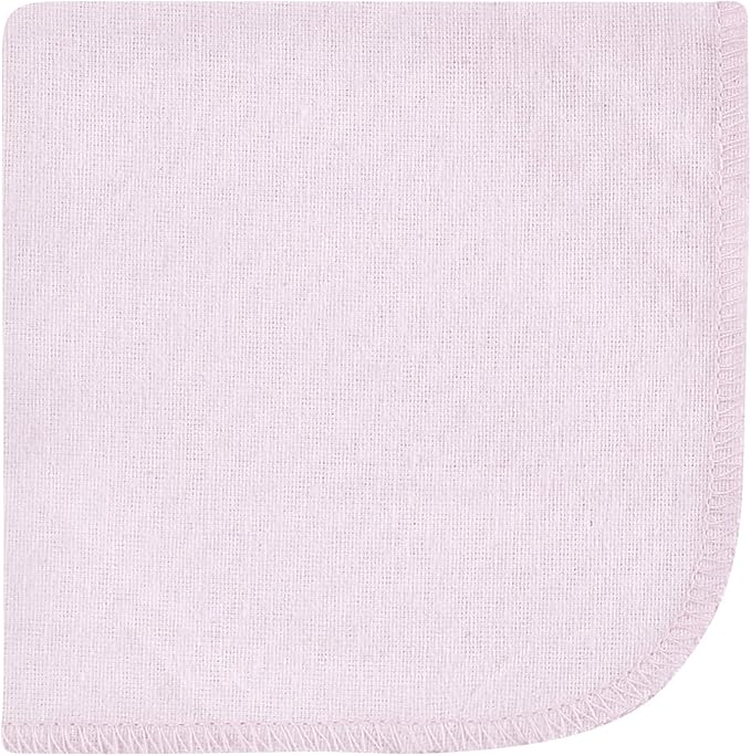 Hudson Baby Unisex Baby Flannel Cotton Washcloths, Lilac Elephants 12 Pack, One Size