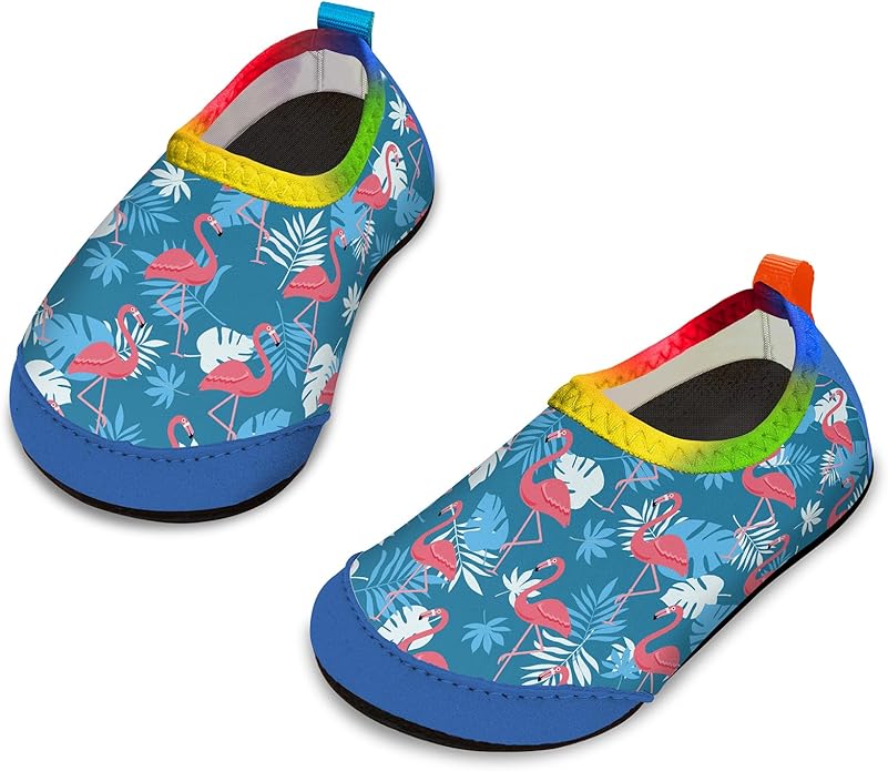 Baby Boys and Girls Swim Water Shoes Barefoot Aqua Socks Non-Slip for Beach Pool Toddler Kids