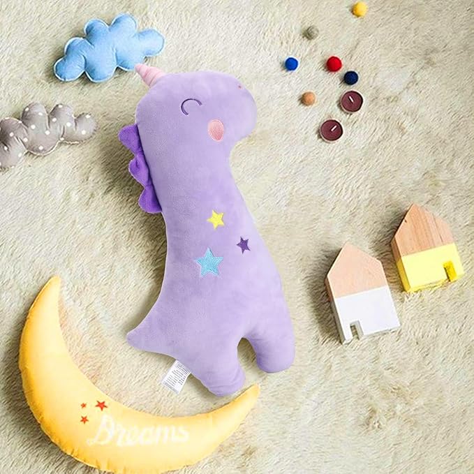 Seat Belt Cover Pillow for Kids, Car Seatbelt Cushion Shoulder Neck Support Protector Pad, Soft Stuffed Plush Travel Vehicle Safety Belts Strap Pillow for Boys and Girls Headrest (Unicorn)