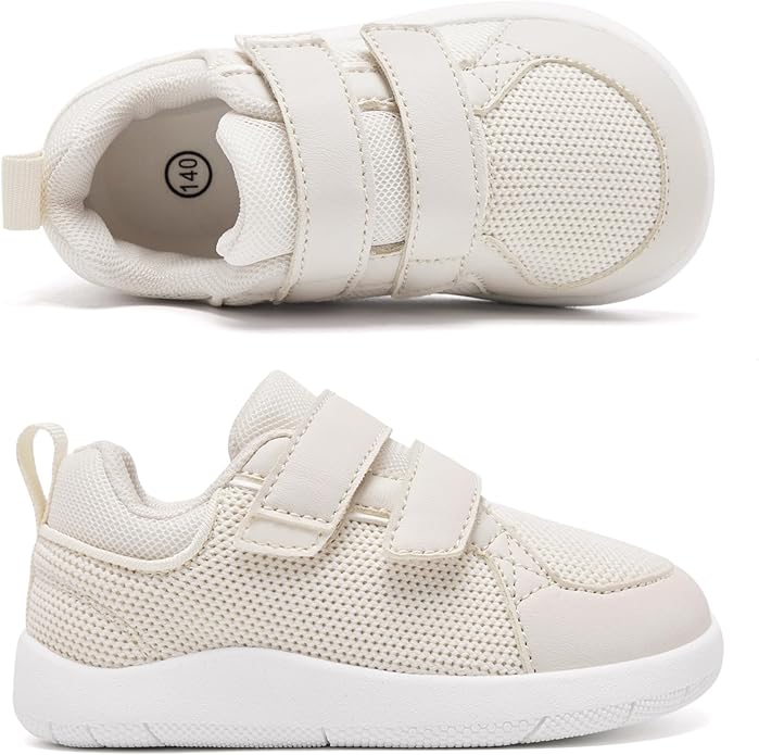 MORENDL Boys & Girls Walking Shoes 0-4 Years Baby Wide Toe Box Barefoot Shoes Toddler Sneakers
