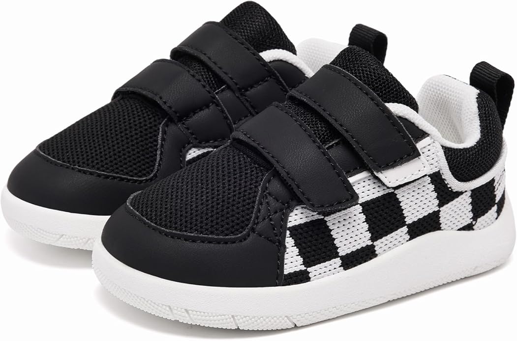 MORENDL Boys & Girls Walking Shoes 0-4 Years Baby Wide Toe Box Barefoot Shoes Toddler Sneakers