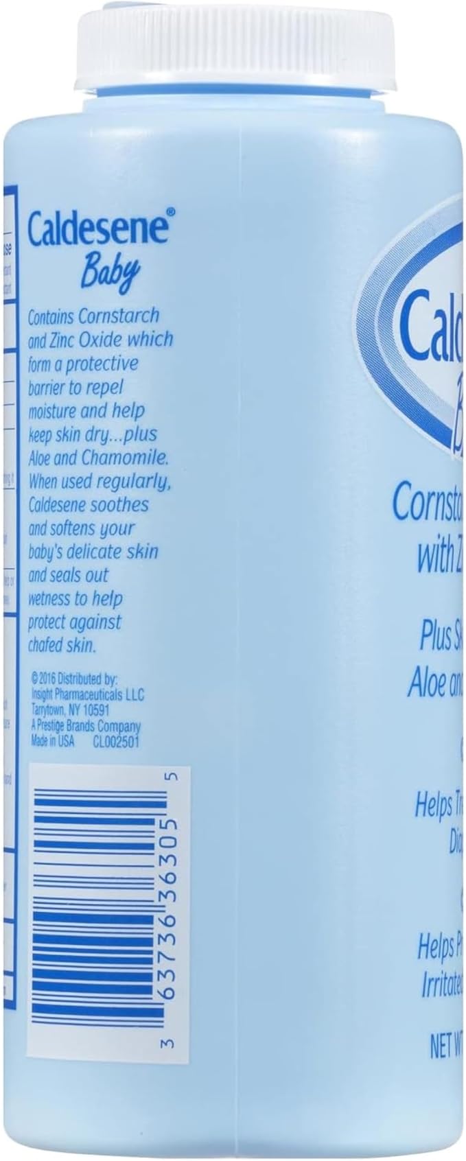 Caldesene Dry & Comfy Baby Powder with Zinc Oxide & Cornstarch, Free from Talc & Preservatives, 5 Oz., Pack of 6