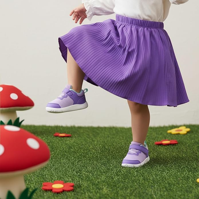 Wide Toe Box Toddler Shoes Baby First Walking Shoe Boys Girls Non-Slip Zero Drop Minimalist Tennis Sneakers