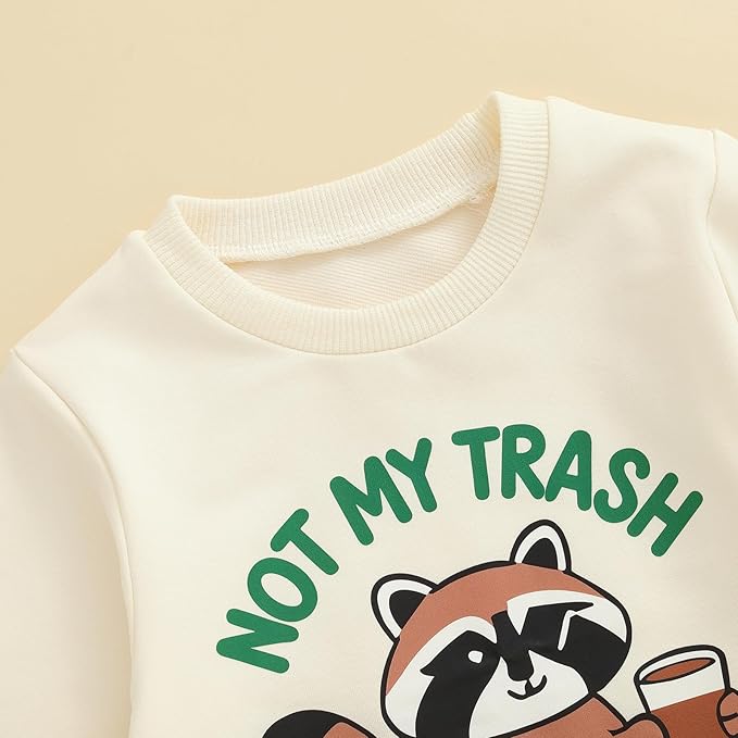 Infant Baby Boy Fall Clothes Set Funny Letter Sweatshirt Pant Outfit Toddler Winter Clothes 6 12 18 Months 2T 3T