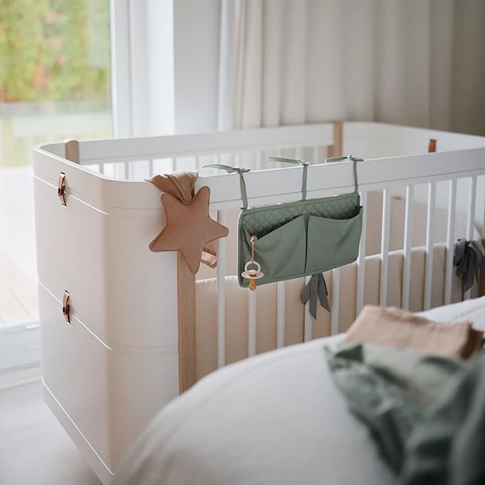 FRIGG Rope Natural Rubber Baby Pacifier | Made in Denmark | BPA-Free (Blush/Cream, 0-6 Months)