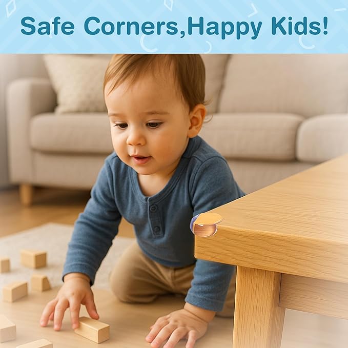 20 Pack Corner Protector for Baby - Clear & Transparent Edge Guards for Baby Proofing, Safety Furniture Corner Protectors for Furniture to Prevent Injuries (10 L Shaped & 10 Ball Shaped)
