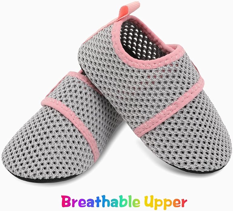 JIASUQI Baby Boys and Girls Barefoot Swim Water Skin Shoes Aqua Socks for Beach Swim Pool