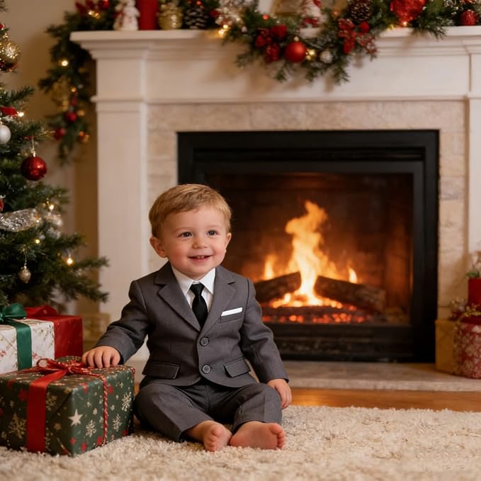 Baby Suit for Toddler Boys Infant Formal Suits Baby Boy Ring Bearer Wedding Outfit