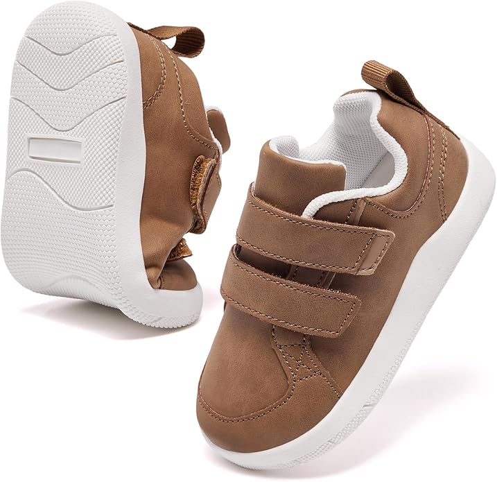MORENDL Boys & Girls Walking Shoes 0-4 Years Baby Wide Toe Box Barefoot Shoes Toddler Sneakers