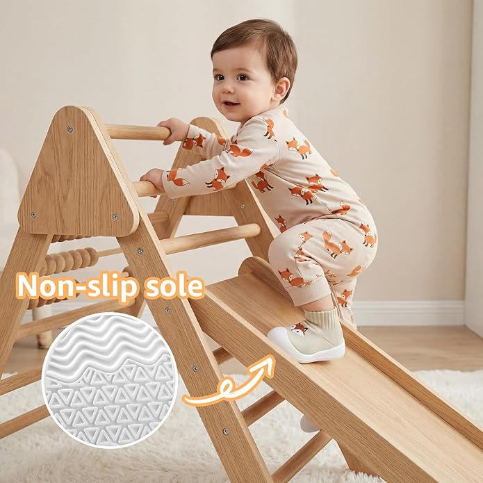 STQ Baby Socks Shoes Toddler Wide Toe Box Non-Slip Slippers Infant Walking Shoe Soft Baby Boys Girls Lightweight Sneakers