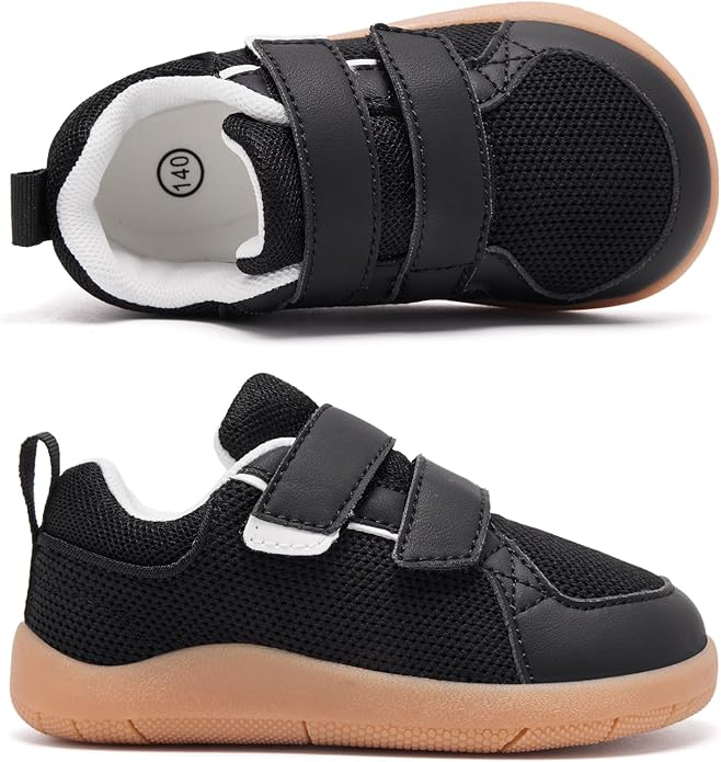 MORENDL Boys & Girls Walking Shoes 0-4 Years Baby Wide Toe Box Barefoot Shoes Toddler Sneakers
