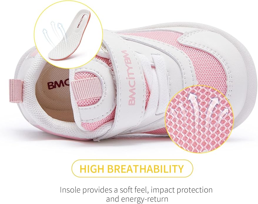 BMCiTYBM Baby Shoes Boy Girl Infant Sneakers Non-Slip First Walkers 6 9 12 18 24 Months