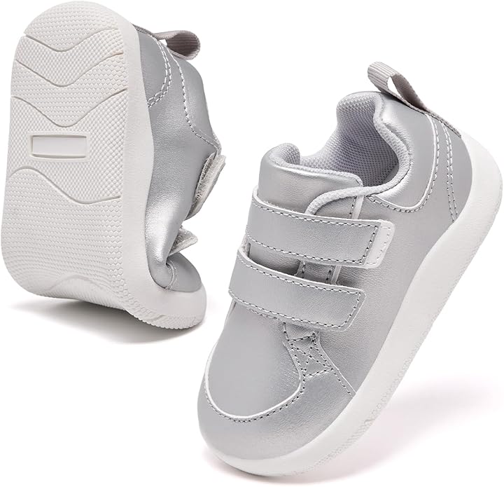 MORENDL Boys & Girls Walking Shoes 0-4 Years Baby Wide Toe Box Barefoot Shoes Toddler Sneakers