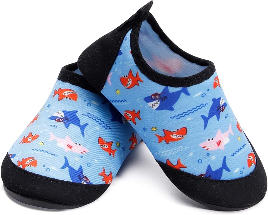 JIASUQI Baby Boys and Girls Barefoot Swim Water Skin Shoes Aqua Socks for Beach Swim Pool
