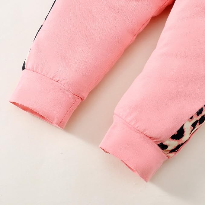 Yvowming Newborn Baby Girl Clothes Outfits Infant Hoodie Sweatshirt Pants Headband Toddler Girl Clothing Set