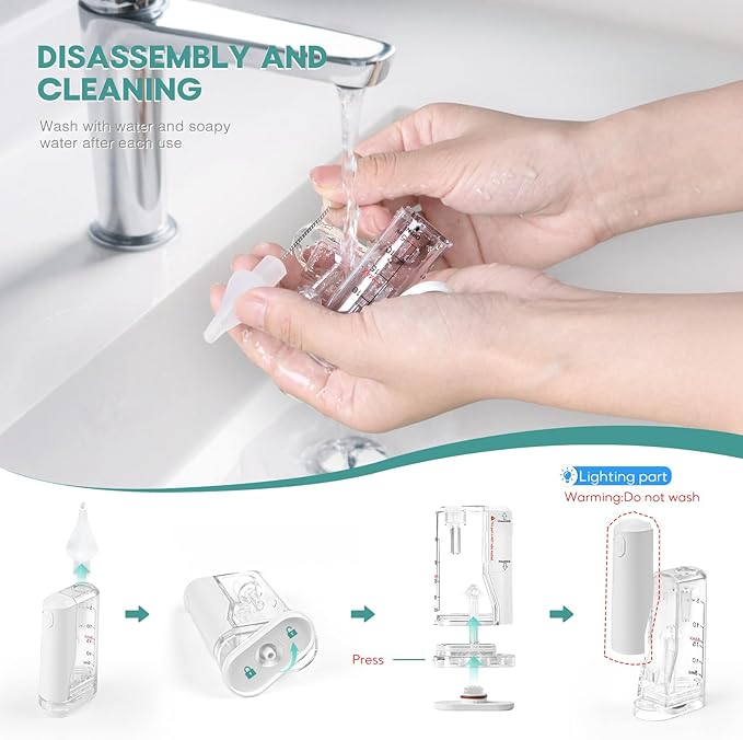 Termichy Electric Baby Nasal Aspirator: Automatic Nose Sucker for Stuffy Nose Toddlers - Adjustable Baby Nose Suction with 9 Suction Levels Gentle & Fast Relief of Nasal Congestion in Newborns