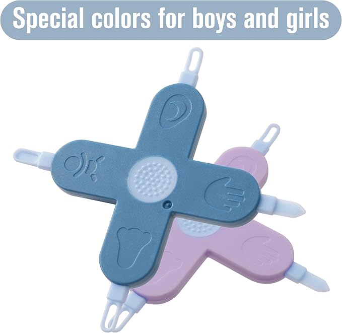 Baby 4-in-1 Nose,Nail and Ear Cleaner,Nail,Nose and Ear Gadget,Safe Ear Wax Removal Tool and Baby Nose Cleaner Nail Cleaner for Baby (Blue)