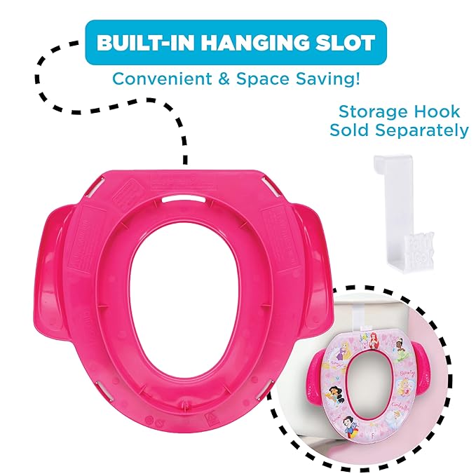 Disney Princess "Loving Life" Soft Potty Seat and Potty Training Seat - Soft Cushion, Baby Potty Training, Safe, Easy to Clean
