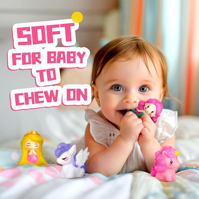 Hely Cancy Baby Bath Toys - No Hole Bath Toys for Kids, Bath Tub Shower Toys for Newborn Baby