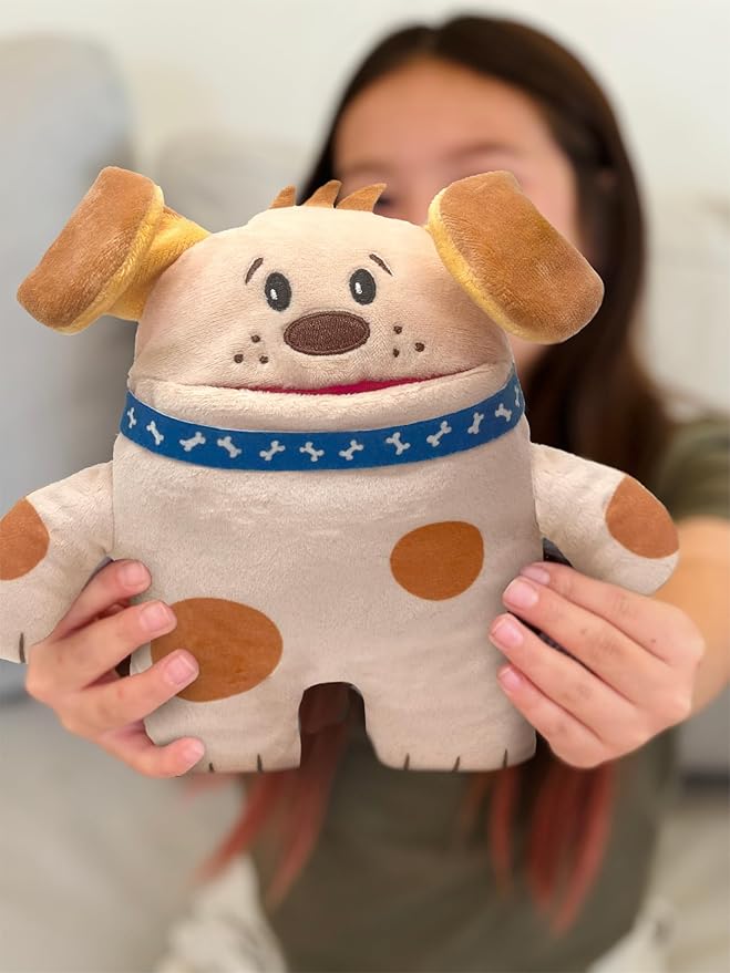 OBI Dog Tooth Fairy Pillow and Book Bundle | 8" Plush with Pocket for Lost Teeth & Hardcover Storybook w/Tracker, Q&A for Boys Girls Children of All Ages