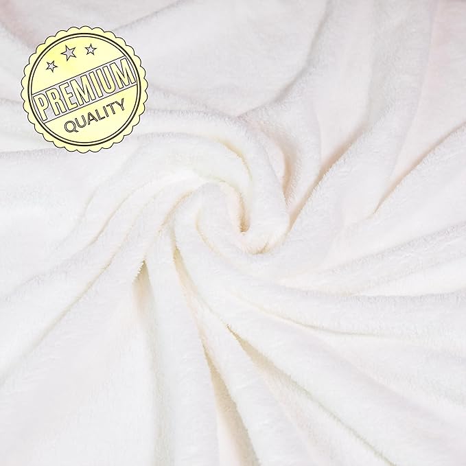 Ioly's Hooded Baby Bath Towels for Newborn Essentials 41" Set of 2 Towels with Hood for Kids Babies Toddler Infant (Large) Baby Towel Cosas para Bebes recien nacidos Bath Items (White and White)