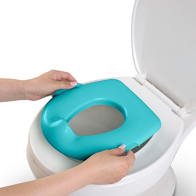 Bright Starts Disney Junior Finding Nemo My Size Potty Training Toilet, Toddler Potty Chair with Flushing & Cheering Sounds, Removable Seat with Splash Guard & Handles, Ages 18+ Months, Up to 50 lbs