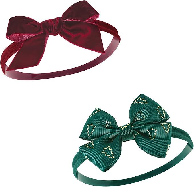 Hudson Baby Cotton and Synthetic Headbands, Size 0-24 Months