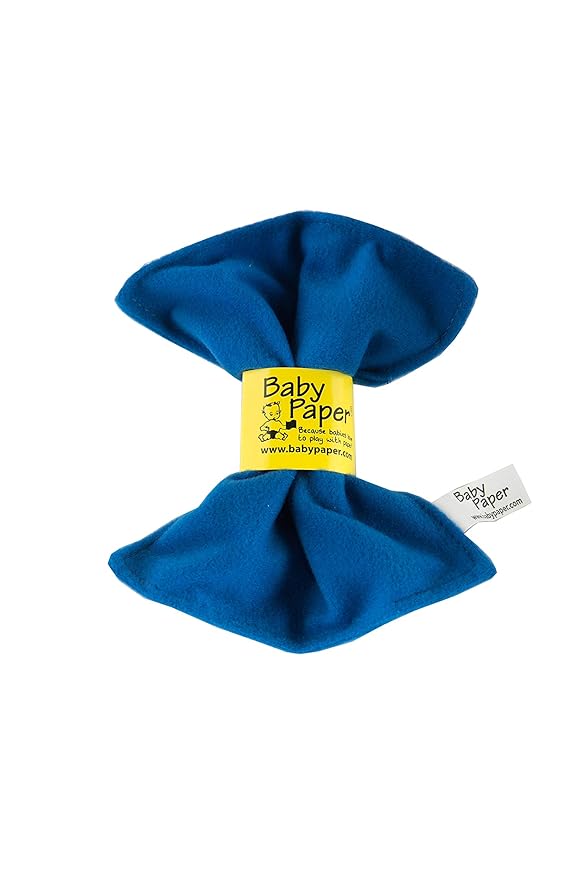 Original Baby Paper - Crinkle Teether and Sensory Toy for Babies and Infants | Blue | Non-Toxic, Washable | Great for Baby Showers
