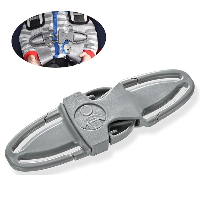 Universal Child Chest Clip Has a Non-Slip Design and is Suitable for Use On Seats, Strollers, High Chairs, School Bags and Work Belts, Providing All-Around Protection for Your Child
