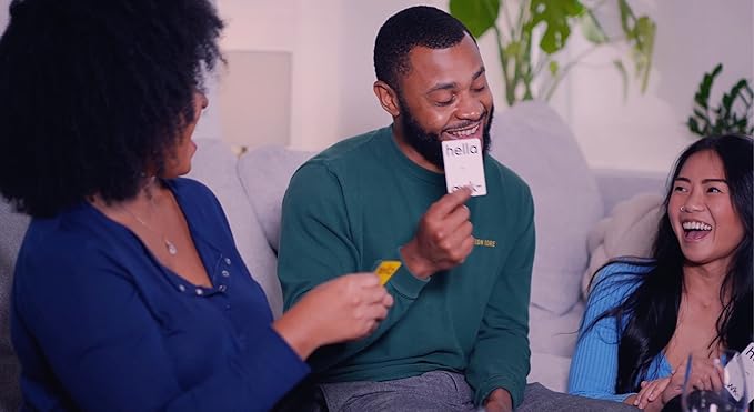 Hella Awkward Card Game – Fun Icebreaker Questions for Couples, Friends & Game Night – 140 Deep Conversation Cards