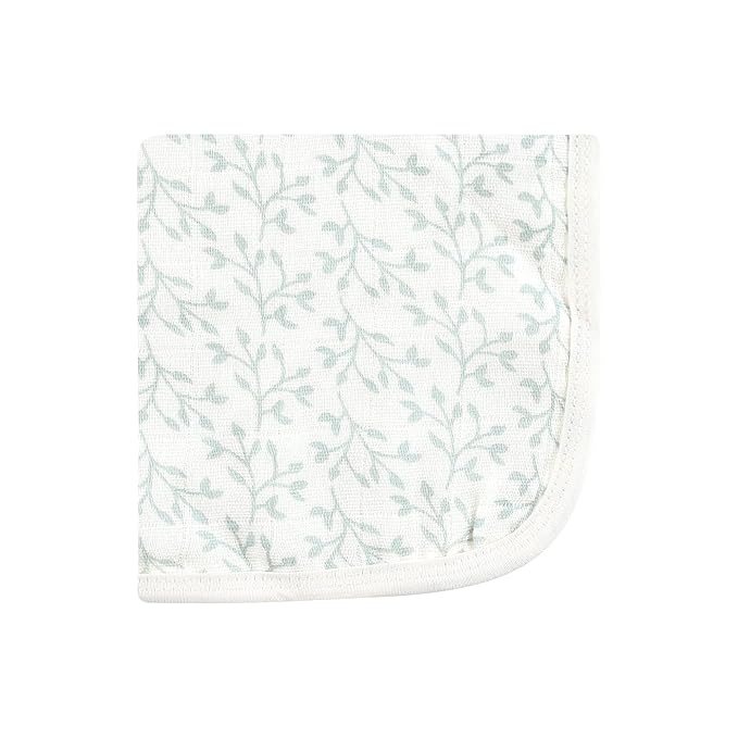 Hudson Baby Unisex Baby Cotton Muslin Washcloths, Enchanted Forest, One Size
