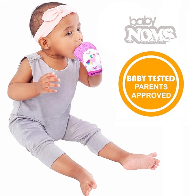 ® Teething Mitten | Pink Unicorn Teething Paw