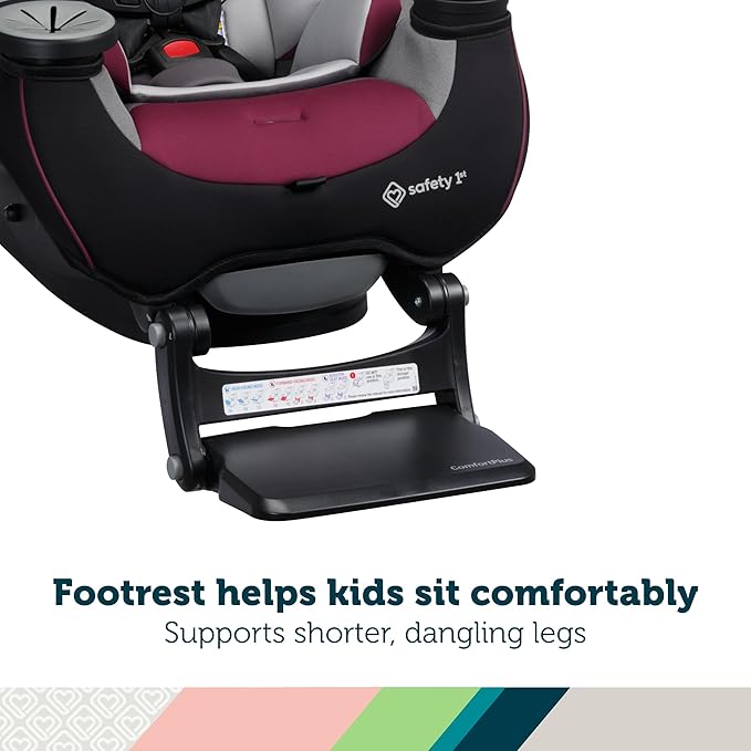 Safety 1st Grow and Go Extend ‘n Ride LX All-in-One Convertible Car Seat, Winehouse
