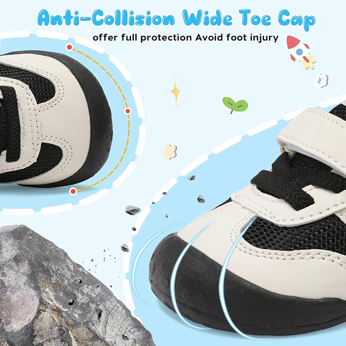 Scurtain Baby Shoes Boy Girl First Walking Shoe Infant Crib Breathable Sneakers Lightweight Barefoot Shoes for Babies