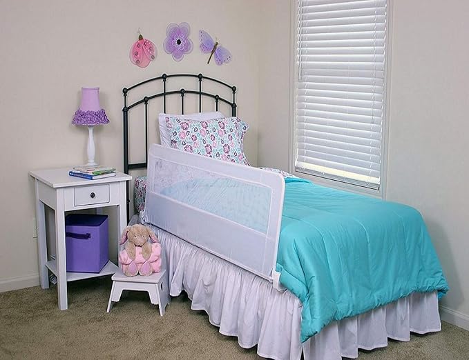 Regalo Swing Down 54-Inch Extra Long Bed Rail Guard, with Reinforced Anchor Safety System