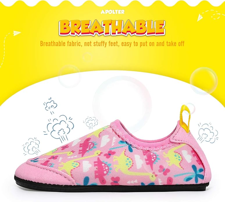 Baby Boys and Girls Swim Water Shoes Barefoot Aqua Socks Non-Slip for Beach Pool Toddler Kids