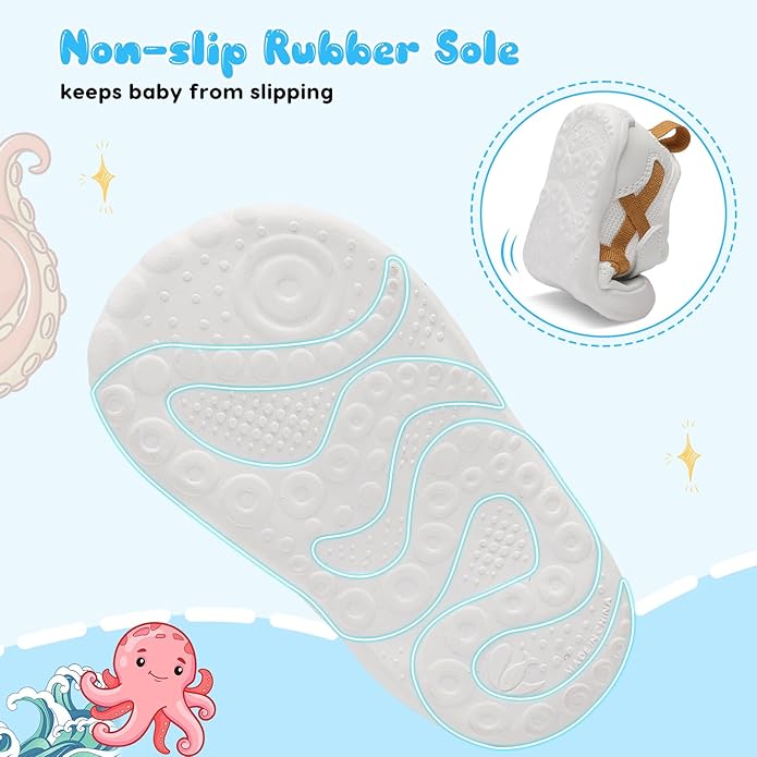 Scurtain Baby Shoes Boy Girl First Walking Shoe Infant Crib Breathable Sneakers Lightweight Barefoot Shoes for Babies